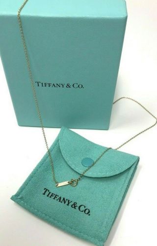Tiffany & Co.  750/18k Yellow Gold Dainty Necklace (17” Inch)