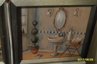 French Bath - Silvia Vassileva Bathroom Spa Wall Décor - SET OF 4 - NWT 3