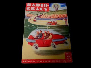 Vintage Hugo Gernsback Science Fiction Radio Cracy Christmas Year 1944