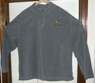 Embroidered John Deere Fleece Sweater Shirt,  Xl,  Long Sleeve