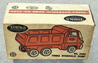 Vintage Tonka Hydraulic Dump Truck No.  2585 Box Only