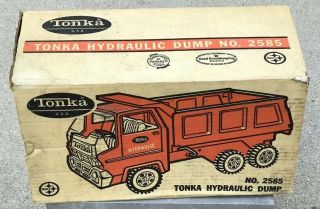 Vintage Tonka Hydraulic Dump Truck NO.  2585 Box Only 3