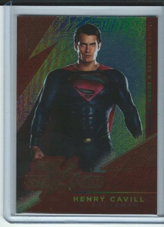 2019 Cryptozoic Dc Heroes & Villains Czx Henry Cavill Red Str Pwr Superman