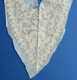 A Victorian Honiton Bobbin Lace Dress Front Or Plastron With Three Butterflies