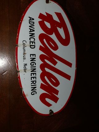 Behlen Advanced Engineering Sign Porcelain Advertisement 2