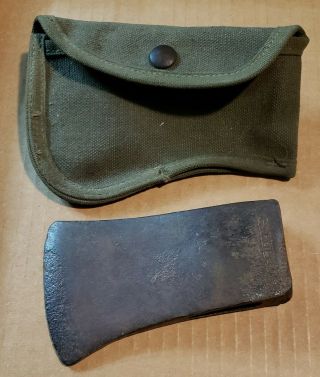 Vintage Stanley Boy Scout/ Hand Camp Axe Hatchet With Green Army Sheath
