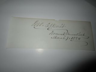 John T.  Wait Cut Signature - Rep Connecticut 1876 - 1887