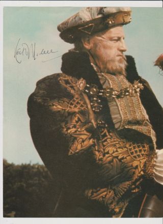 Keith Michell D2015 Here As King Henry Viii Signed Pic App 8x11
