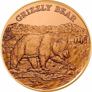 133 American Wildlife Series 1 Oz.  999 Pure Copper Bu Round / Challenge Coins