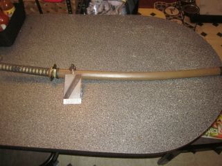 Ww2 Japanese Officers Samurai Sword Made By Naoaki In 1945 Signed Blade 27 Inch