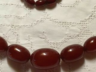 Antique Cherry Amber Graduated Bead Necklace - 52 Grams 2