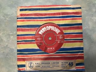 Love Me Do - The Beatles - Uk 1962 1st Press : Parlophone Records Zt Stamped