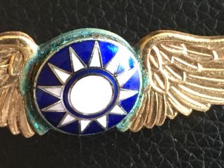 CHINA AMERCIAN VOLUNTEER AVG AIR FORCE FLYING TIGERS PILOTS WINGS NUMBERED 3