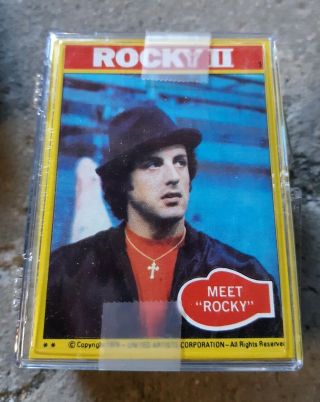 Rocky 2 Movie 1979 Trading Cards Complete Set Part Ii With Stickers