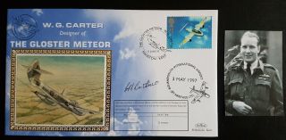 Wwii Raf Night Fighter Mosquito,  Meteor Pilot Dfc Mid Signed First Day Cover