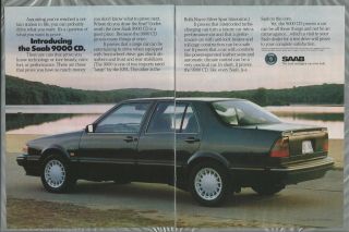 1989 Saab 9000 3 - Page Advertisement,  Saab Ad,  9000cd Sedan