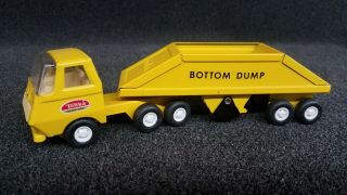 Vintage Tonka 655 Bottom Dump - Truck And Trailer - Box