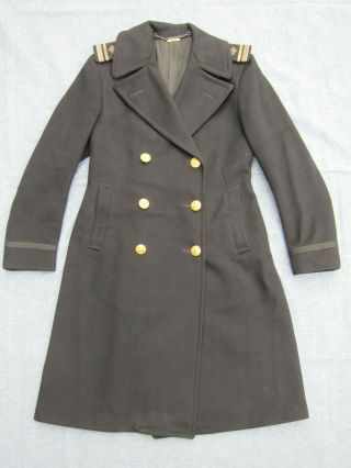 Org Ww2 Us Navy Womens Nurse Corps Officers Uniform Service Overcoat Peacoat Id