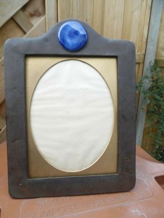 Arts & Crafts Ruskin Tooled Leather Photo Frame - A/f/