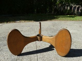 Vintage Mid - Century Walnut Teak Propeller Coffee Table Base Danish Modern Era
