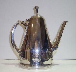 Antique Art Nouveau Jugendstil Silver Plated Coffee Tea Pot Wmf? Secessionist