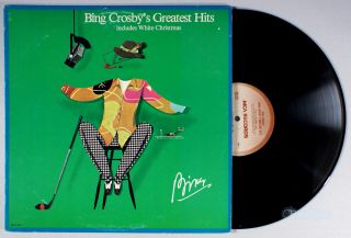 Bing Crosby - Greatest Hits (1977) Vinyl Lp • White Christmas,  Best Of