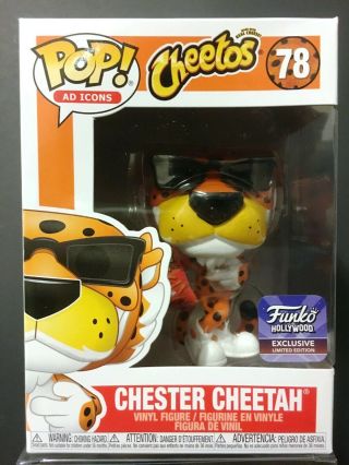 Funko Pop Ad Icons 78 Chester Cheetah With Cheetos Hollywood Store Exclusive