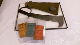 Wwii Us Army Woodsman Pal 280 Victor Tool Co.  Lc - 14 - B Survival Tool W/scabbard