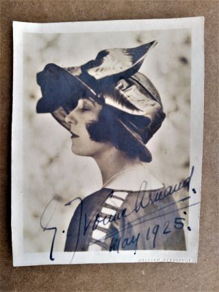 Germaine Yvonne Arnaud French Actress Signed Photo Malcolm Arbuthnot 1925