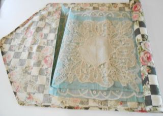 Antique Lace And Doilies In A Vintage Fabric Roll