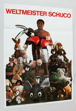 Muhammad Ali Weltmeister Schuco Toy Poster 1976