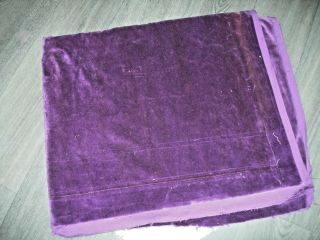 Vintage purple Cotton velvet fabric good vintage wear fading 76 