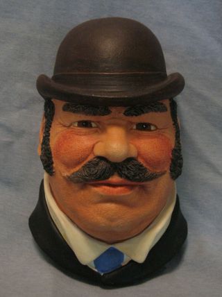 Vintage 1981 Legend Chalkware Head " Dr.  Watson " Made In England Very Good Shape