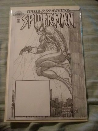 Spider - Man 1 Marvel Authentix Sketch Cover Variant (nm, ) Wth Df/coa 2648/6500