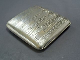 Suberb Vintage Art Deco Silver Plate/faux Tortoiseshell Cigarette Case/j.  C Ltd