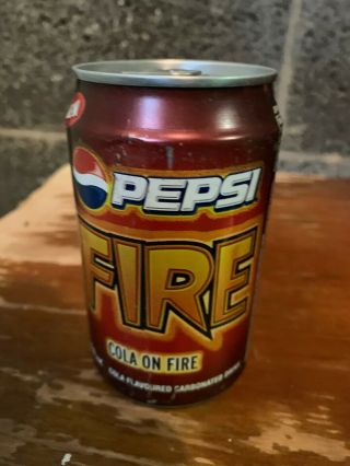 Pepsi Fire Soda Can Very Rare Empty (malaysia)