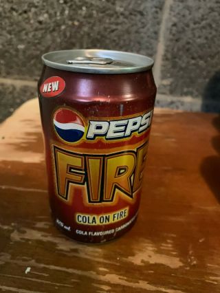 Pepsi Fire Soda Can Very Rare Empty (Malaysia) 2