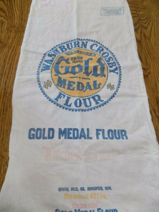 Washburn Crosby Gold Medal Flour Cloth Sack 48 Lbs
