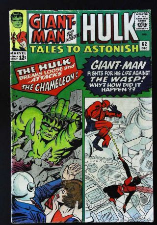 Tales To Astonish (1959 Series) 62 In.  Marvel Comics [ Kr]