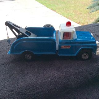Vintage 1950s Buddy L Tow Truck Wrecker Pressed Steel Toy