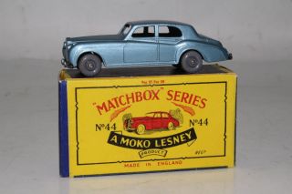 Matchbox Lesney 44a Rolls Royce Silver Cloud,  Gpw,  Boxed Type B