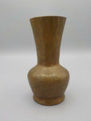 Antique Hammered Copper Small Vase Arts & Crafts Movement 5.  25 