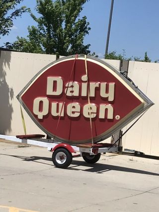 Dairy Queen Very Large Vintage Outdoor Sign 9 