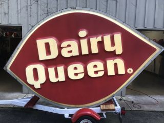 DAIRY QUEEN Very Large Vintage Outdoor Sign 9 ' x 6 ' 2