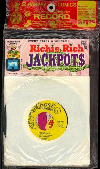 Casper,  Richie Rich Harvey Records Comic Pack Dec.  1973 Vf,