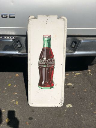 Large 1950’s Coca - Cola Metal Sign 41” X 16”