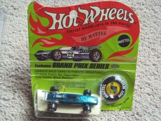 Hot Wheels Redline Indy Eagle In Package With Button,  1969