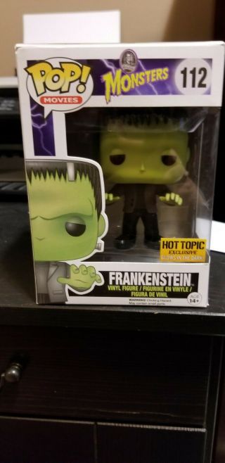 Frankenstein Glow Hot Topic Exclusive Funko Pop
