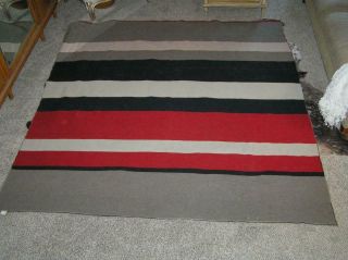 Vintage Pendleton Westland Wovens Wool Striped Beacon Camp Blanket 82 " X 88 "