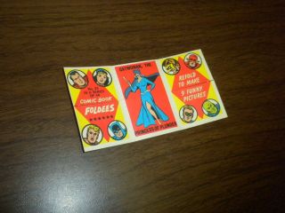 Comic Book Foldees 43 Dc Heroes 1966 Topps U.  S.  A.  Superheroes